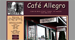 Desktop Screenshot of cafeallegrotigard.com